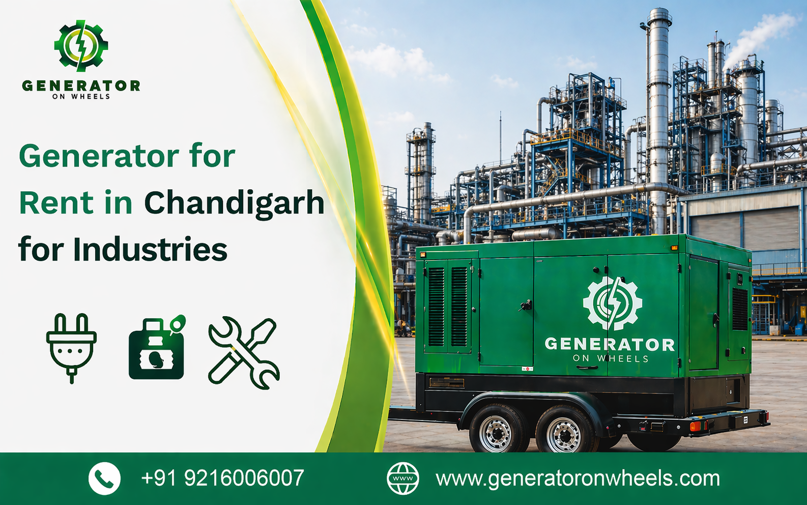 Generator for Rent in Chandigarh for Industries